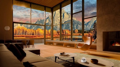 舒适的秋季小屋