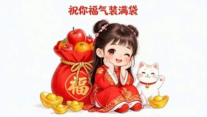 祝你福气装满袋