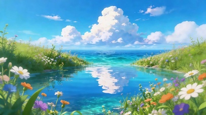 花海尽头是大海