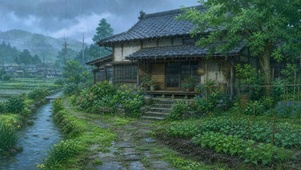 雨天古宅