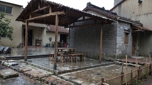 【雨景】老家的遮雨棚