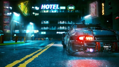 4K唯美赛博朋克跑车