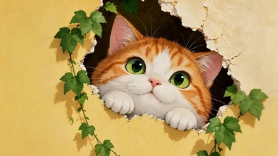 可爱小橘猫