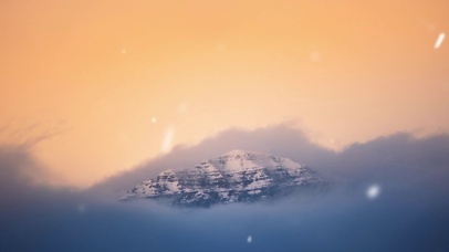 4k雪景唯美雪山护眼