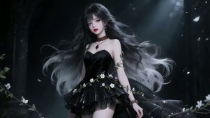 二次元长发女孩