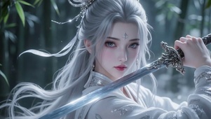 白发剑仙女神