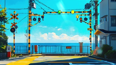 海边路口