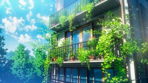 夏日绿植阳台