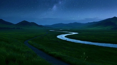草原夜景