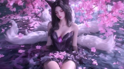 泳池猫耳朵美女