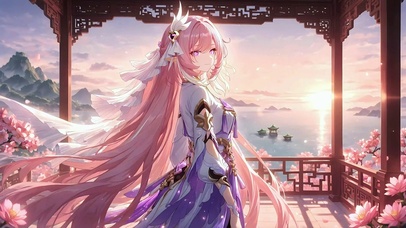 爱莉希雅丨高阁眺海丨