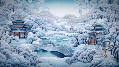 国潮插画ai壁纸