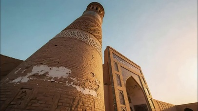 日落变化异域建筑