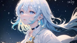 雪中少女