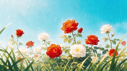 红白月季2