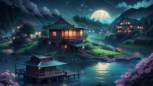古镇夜景
