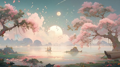粉红色的世界