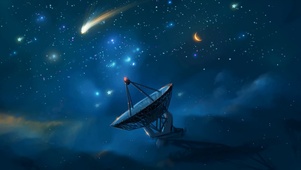 唯美星空夜景