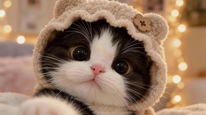 可爱呆萌猫咪