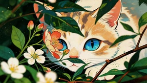捉迷藏的猫