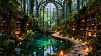 废墟风热带雨林荒废的梦幻大教堂