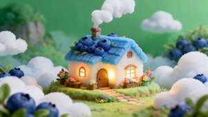趣味治愈 超Q弹蓝莓小屋
