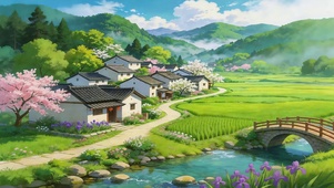 春日乡村风景