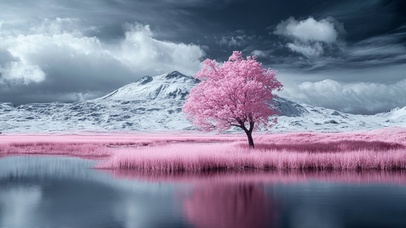 梦幻湖水