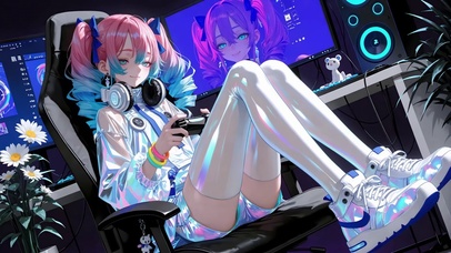 炫彩电玩少女风瑾