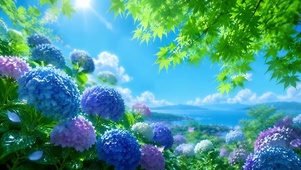 紫花海岸