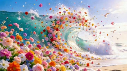 花海浪涌