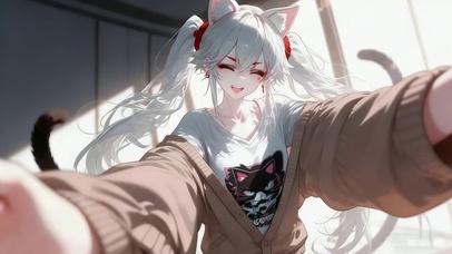 可爱甜美女孩