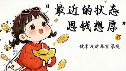 健康发财暴富暴瘦