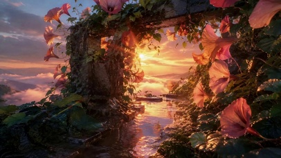 花海日落