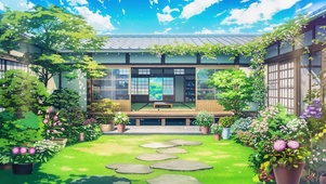 夏天治愈木屋小院