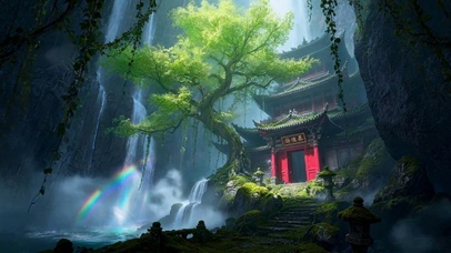 彩虹云雾小镇