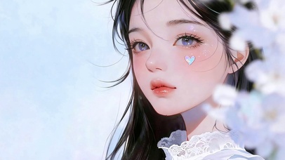 爱心甜妹
