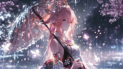 八重神子丨雨落樱庭丨