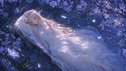 幽蓝花境精灵少女卡提西娅