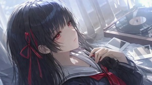 红瞳少女的慵懒午后千咲