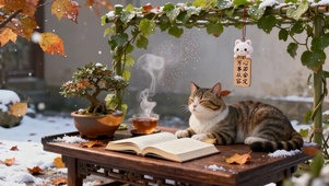 冬日猫茶时光
