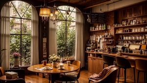 【雨景】雨中的咖啡馆