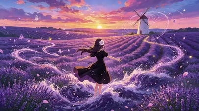 薰衣草花田