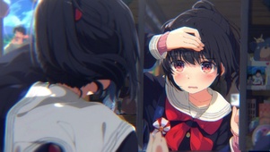 萌妹上学迟到