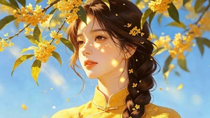 秋季女孩