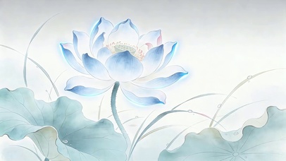 蓝韵荷姿
