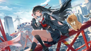 游乐场二次元少女动画