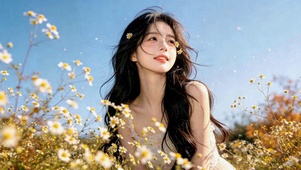 花海微风少女
