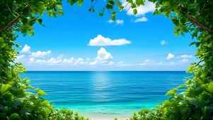 清新大海