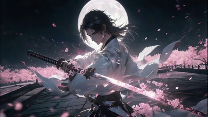 樱花白衣剑客！
